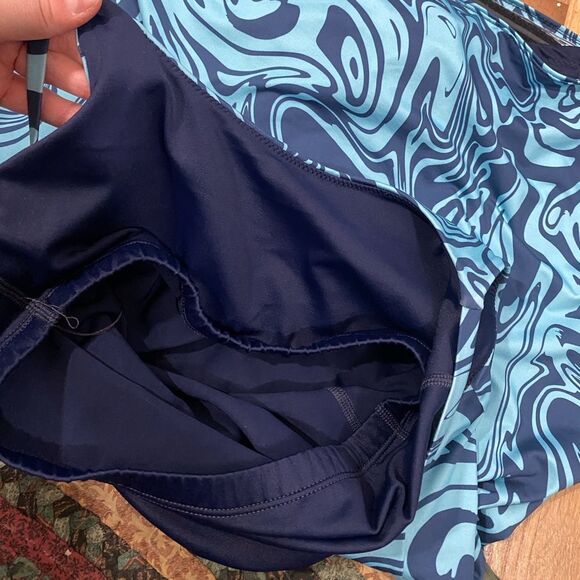 Kitty & Vibe Play Dress in Blue Swirl Size medium Swim and Exercise Dress - Picture 6 of 11